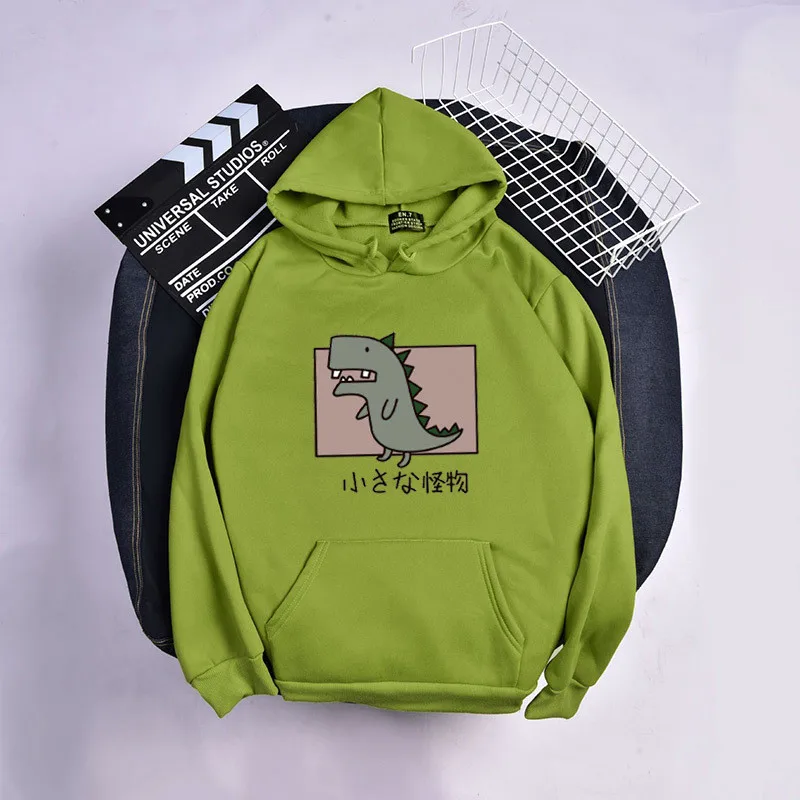 Mùa Xuân, Mùa Thu Polyester Khoác Hoodie Nữ Có Mũ Dài Tay Áo Thun Chui Đầu Túi Rời Hoạt Hình In Vogue Áo Khoác Hoodie