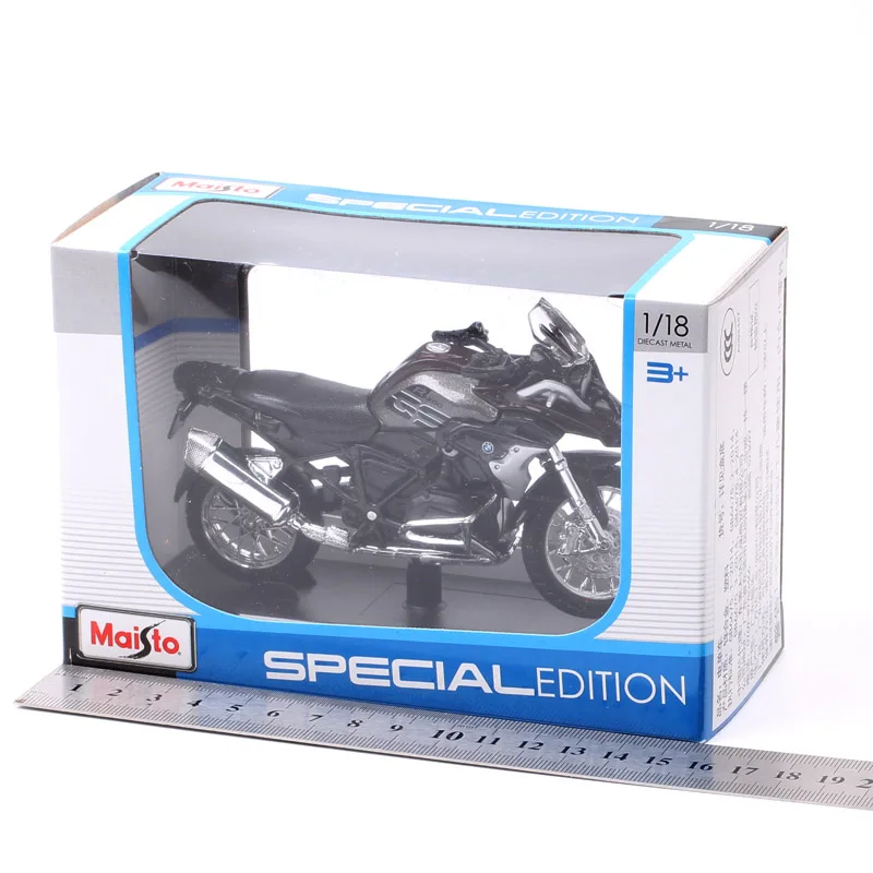 Modelo de motocicleta R1200GS a escala 1:18 para niños, vehículo fundido a presión, aventura, bicicleta de Turismo, Moto R 1200 GS, ciclo en miniatura, recuerdo 2017