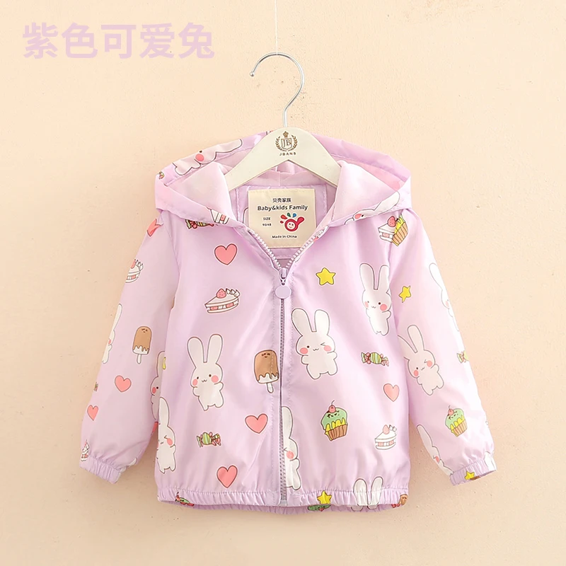 Kids Girl Coat Spring 2021 New Floral Baby Girl Coat Flower Bird Doodle Dot Jacket Cardigan Children\'s Autumn Girls Jackets