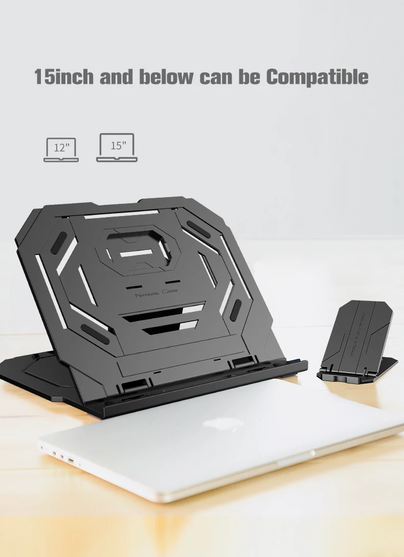 COOLCOLD Laptop Stand Tablet PC Stand  Height Adjustable  Laptop Cooling Pad Portable Foldable Phone Stand Support 12-15 inches