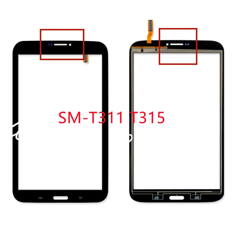8.0'' For Samsung Galaxy Tab 3 8.0  T310 T311 T315 SM-T310 SM-T311 SM-T315 Front Touch Screen Digitizer Panel Glass Sensor
