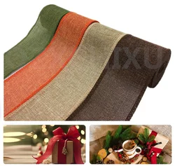 3m Natural Jute Burlap Ribbon Rolls Christmas Gift Decoration Rustic Wedding DIY Party home Decoration