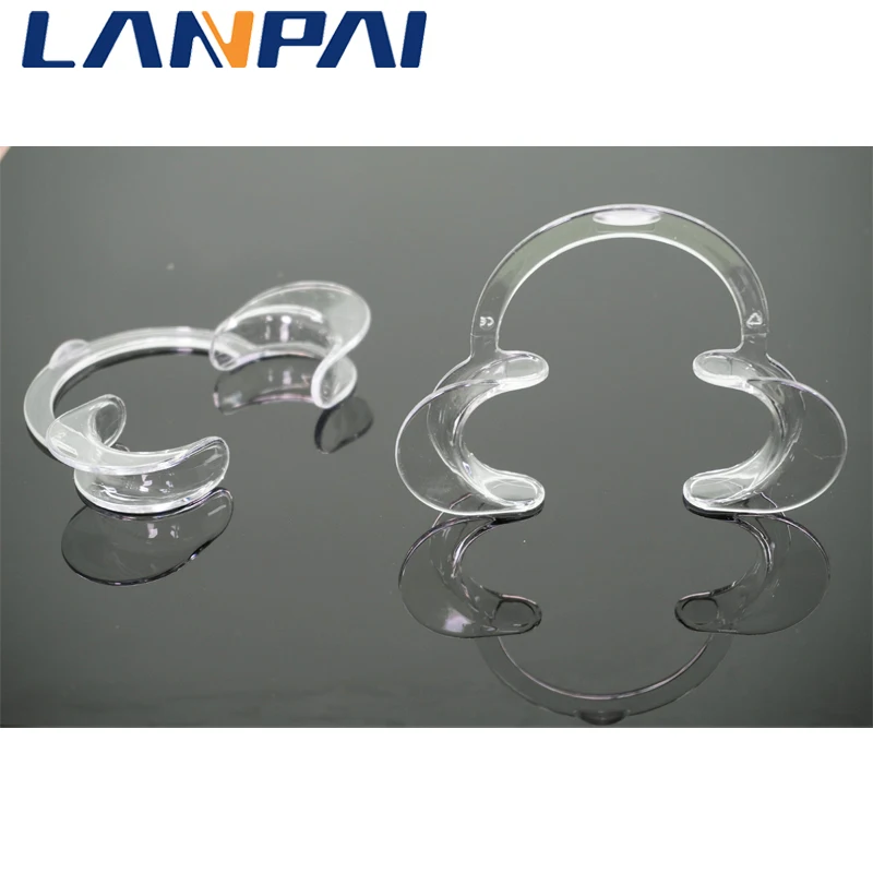 Lanpai 2pcs Dental Intraoral C-Shape  Avtoclave Mouth Opener  Lip Retractors  Dentistry Materials