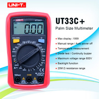 UNI-T Palm Size Digital  Multimeters UT33C+ Professional Electrical Handheld Tester  LCR Meter Ammeter Multitester -40-1000C