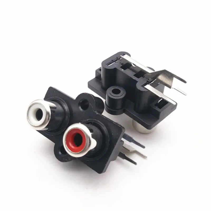 

2 hole/2 Pin RCA Female Stereo audio Jack AV Audio input socket Connector 2 bit Amplifier Interface Signal connection