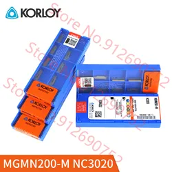KORLOY MGMN200 MGMN250 MGMN300 MGMN400 MGMN500-M NC3020 NC3030 NC3120 PC9030 PC215K KORLOY Carbide Insert MGMN Inserts