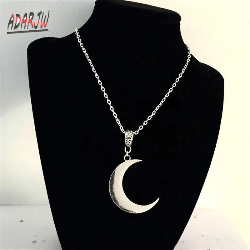 Crescent Moon necklace mystic gothic jewelry Lunar witch celtic Pagan Wiccan luna Moon phase witchy Goddess Fashion woman gift