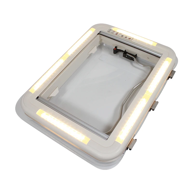 TYTXRV Camper Trailer RV Accessories 700*500 mm With LED Light-Anti-Yellowing High Quality Circle Car Skylight Car Window