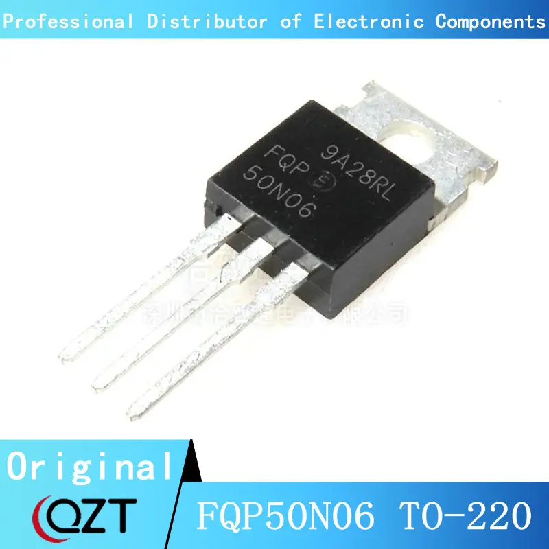 10 Stks/partij FQP50N06 TO220 50N06 50A 60V To-220 Chip Nieuwe Plek