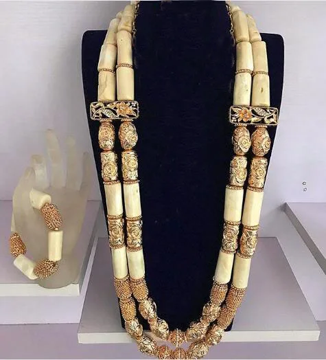 Fabulous White Coral Wedding African Beads Jewelry Luxury Bride Costume Statement Necklace Jewelry Free Shipping ABK7