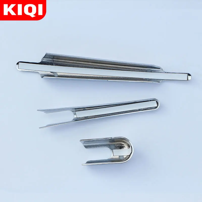 KIQI ABS Chrome Car Rear Window Wiper Blade Cover Trim Stickers for Renault Koleos Samsung QM6 2016 - 2020 Accessories