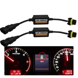 2pcs LED Car H1 H3 H4 H7 9005 9006 H11 Headlight Canbus Wiring Canceler Capacitor tAnti-flickers Error EMC Resistor Decoder