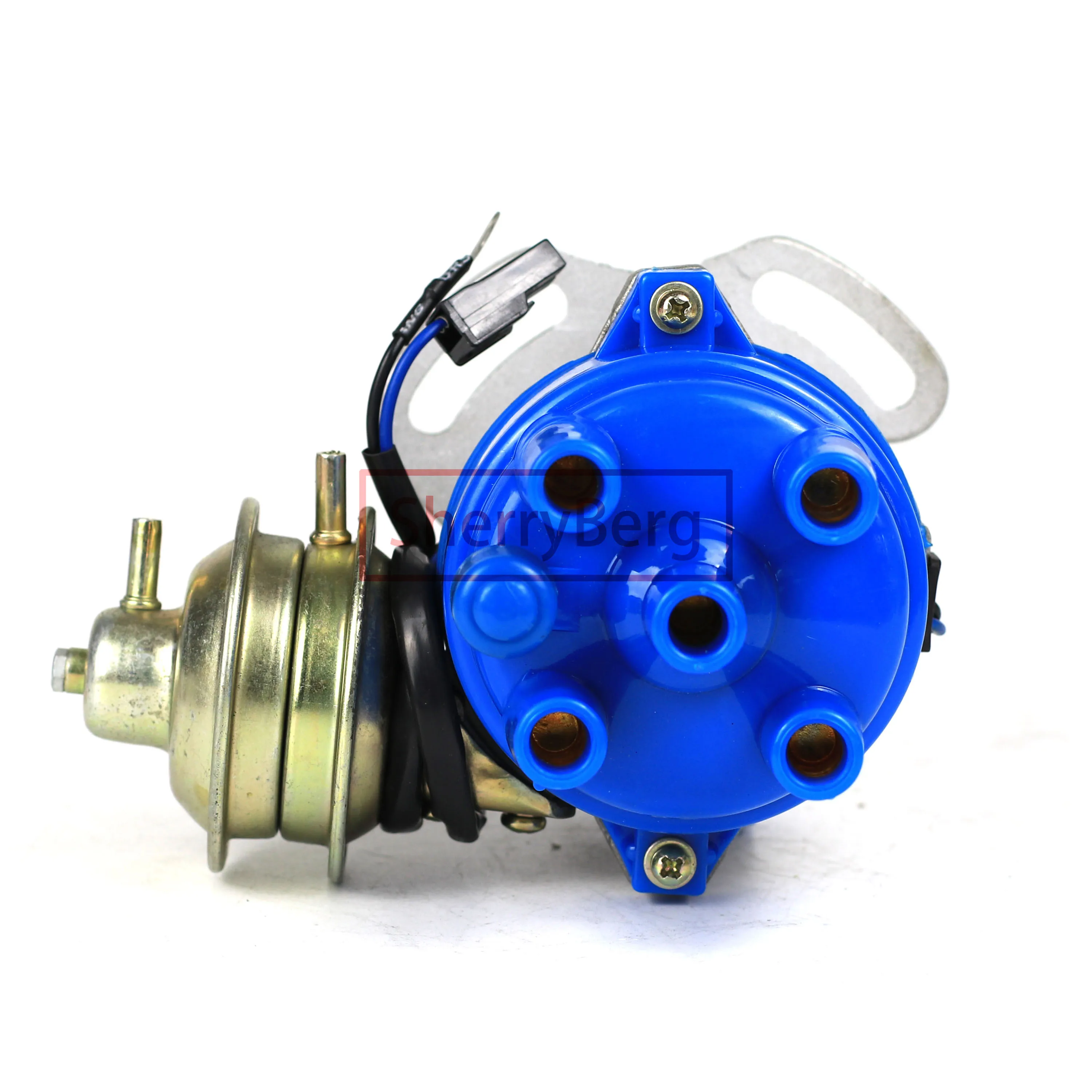 SherryBerg 新しいディストリビューター Kia Pride Mazda Kk150-18-200a マツダ B3 1.3 1.6 フォード レーザー 1.3 12N.011/021.093 ブルー キャップ