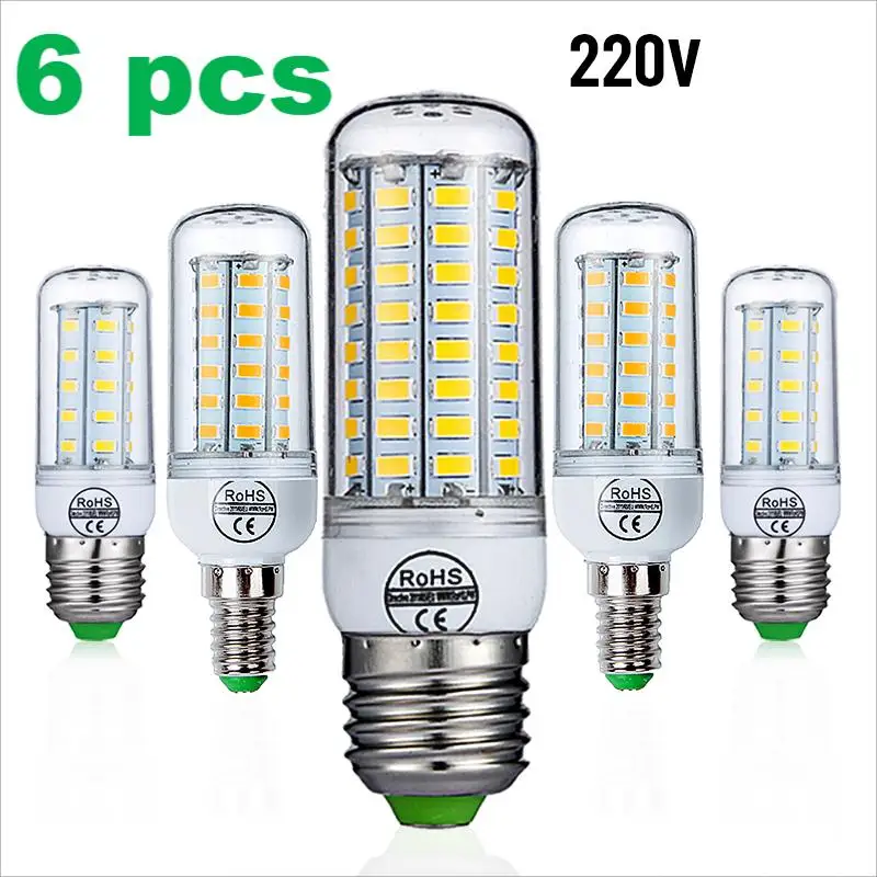 

Goodland LED Bulb E27 LED Light Bulbs E14 LED Lamp 220V 6 Pcs Bombilla Chandelier Lighting for Home House Living Room