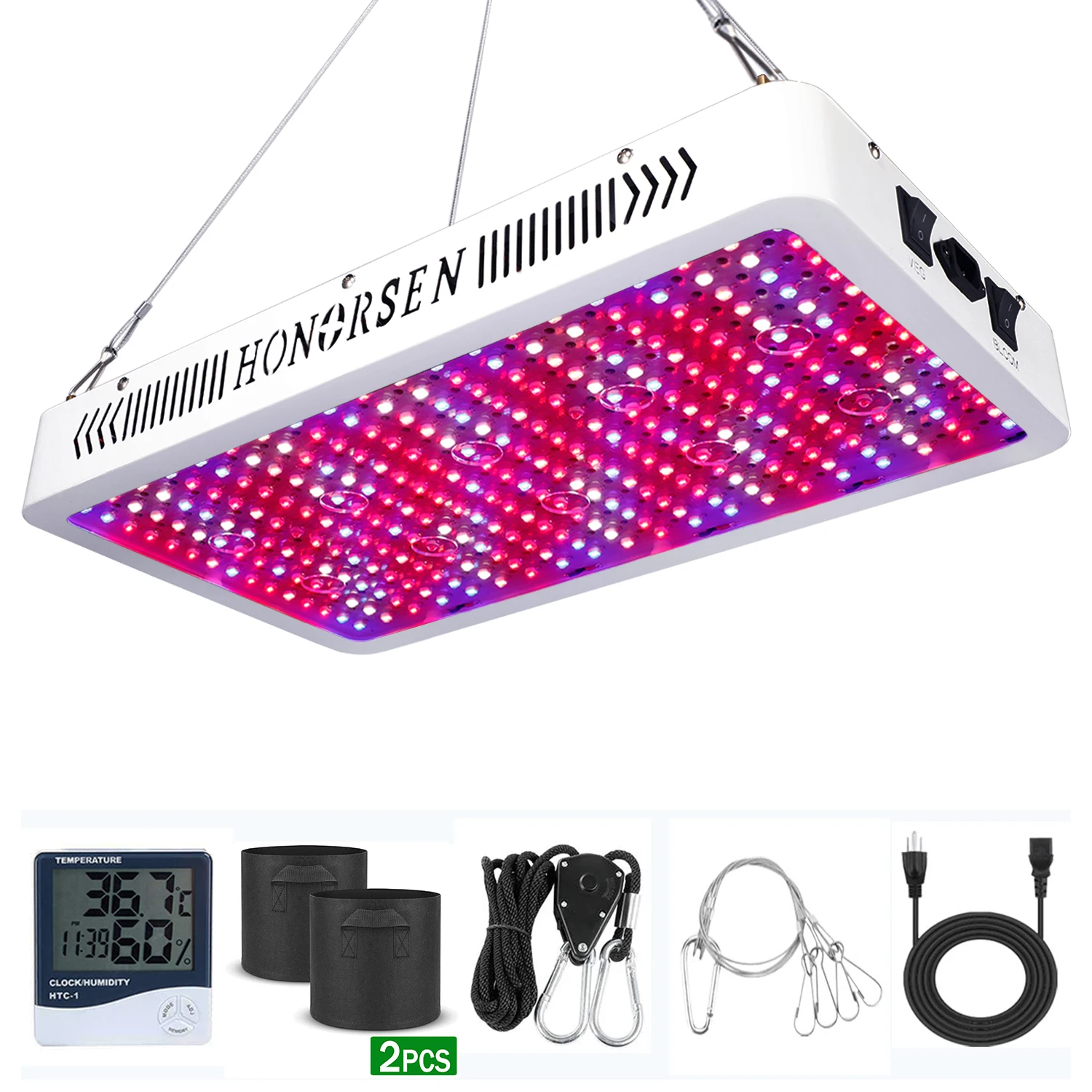 

3000W 2000W 1500W Led Grow Light Full Spectrum with Double Switch Veg and Bloom Growing Lights for Indoor Plants(10W led Chips)