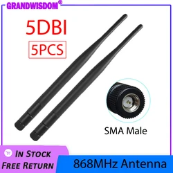 868MHz 915MHz Antenna lora 5dbi SMA Male Connector GSM 915 MHz 868 IOTantena outdoor signal repeater antenne waterproof Lorawan