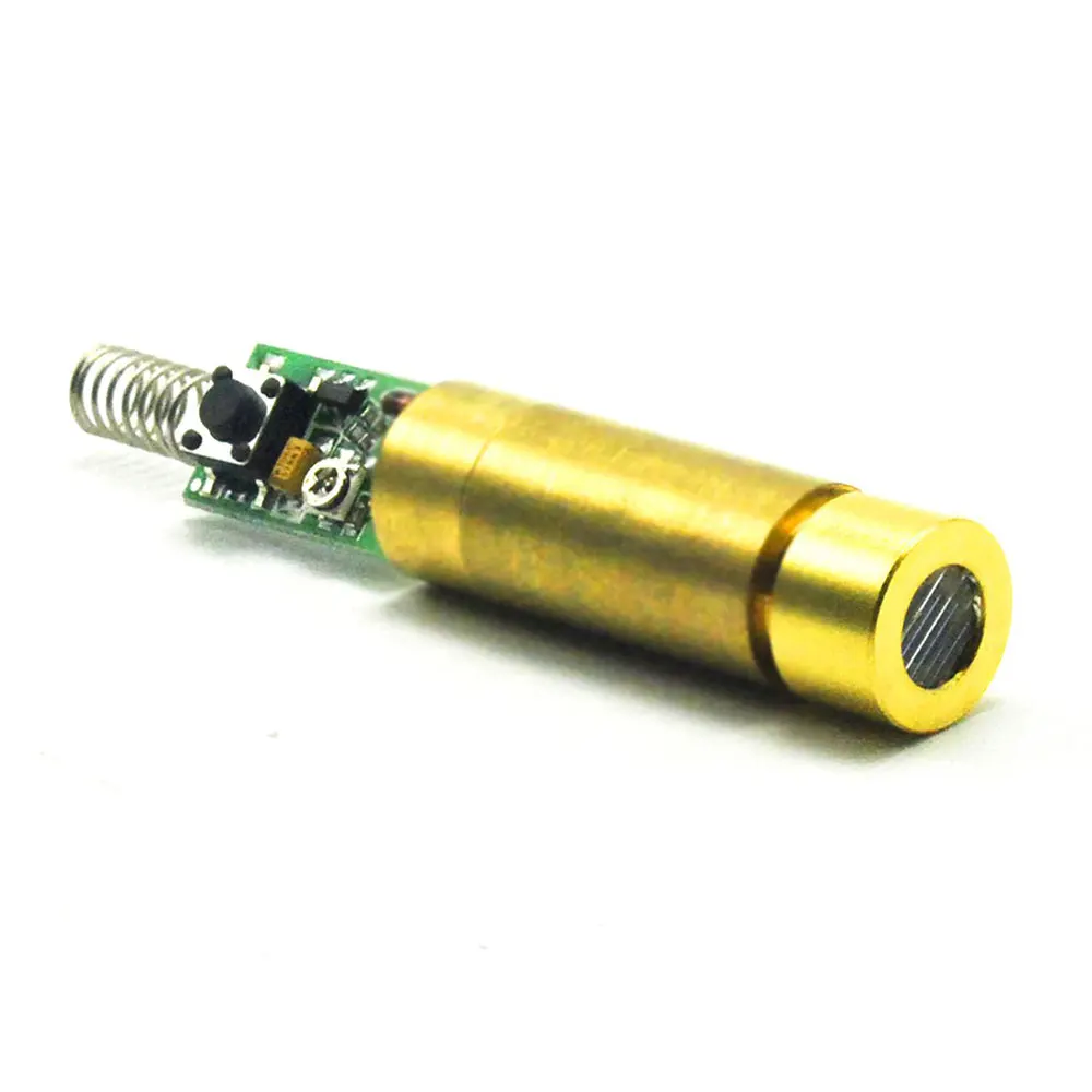 2pcs 532nm 5mW 3 V-3.7 V Groene Laser Line Diode Module w/Lente & Driver