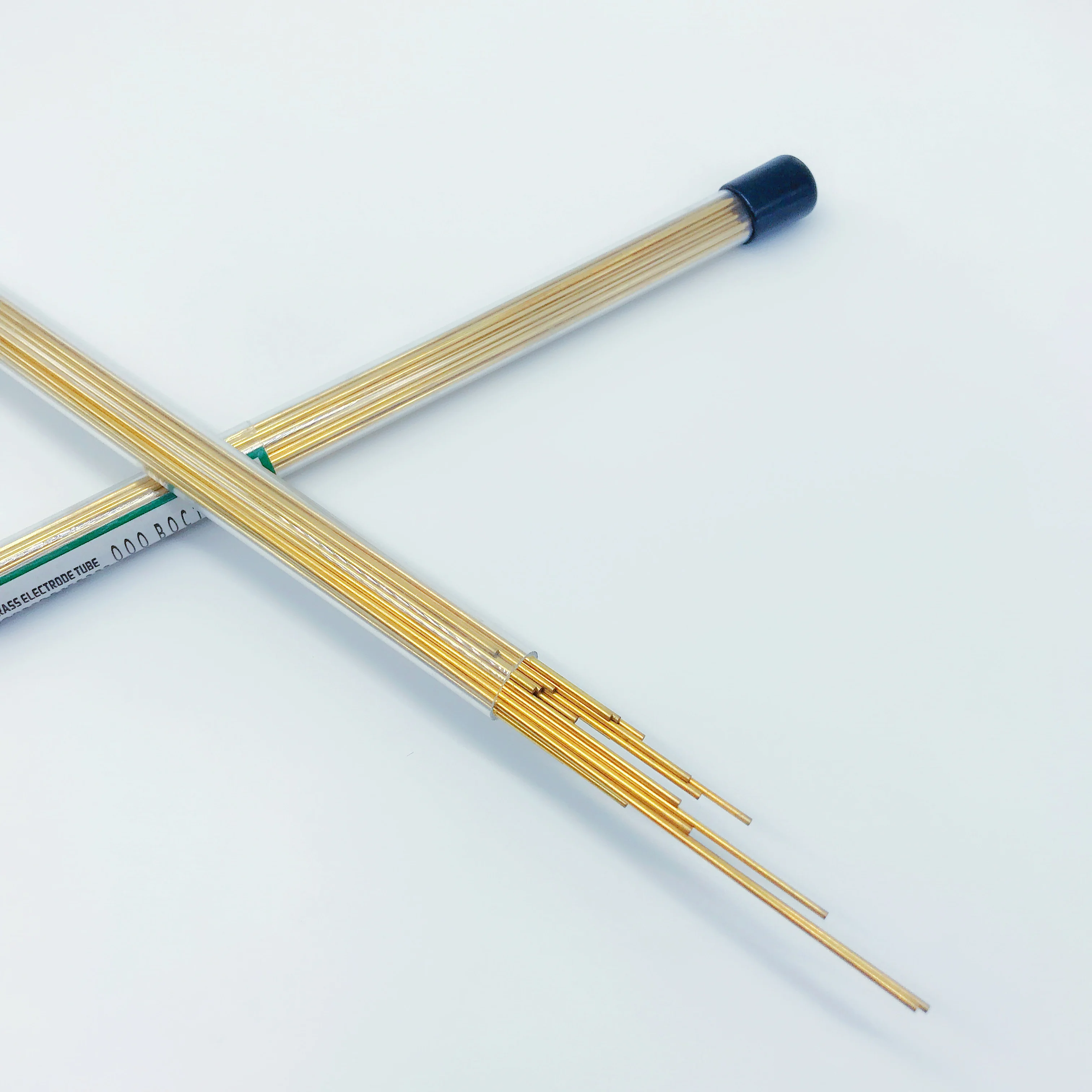 ART.230610 tubi per elettrodi in ottone Multi fori 1.0/1.1/1.2/1.3/1.4/1.5*400mm 25 pz/lotto