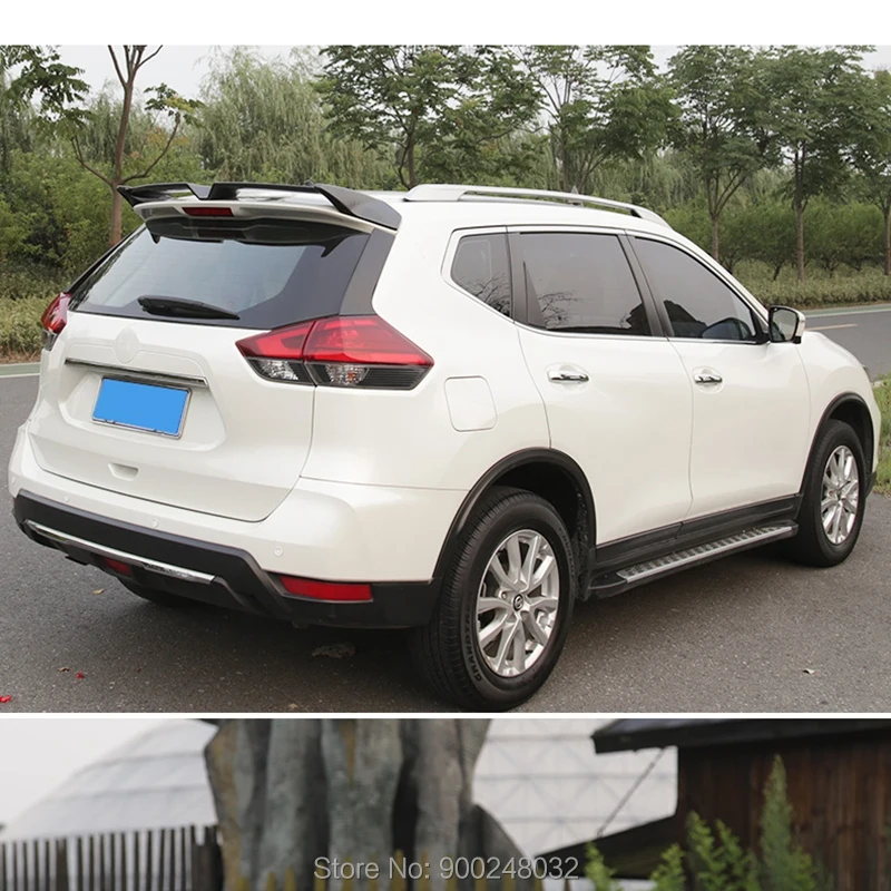 

For Nissan Rogue X-trail 2014-2019 ABS Plastic Unpainted Color Rear Roof Spoiler Wing Trunk Lip Boot Cover Car Styling