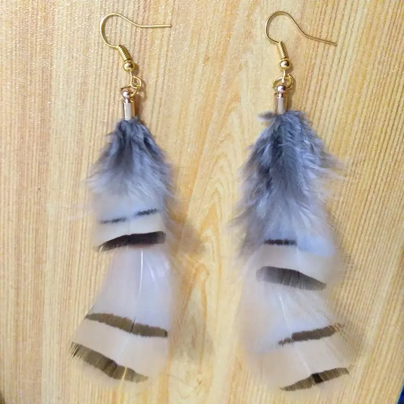 

Серьги-подвески женские с перьями, висячие украшения для ушей, Элегантные украшения для вечеринок и праздников