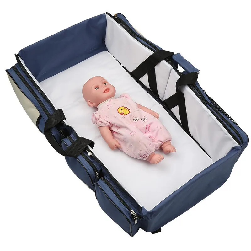 

Newborn Baby Portable Travel Foldable Baby Bed Infant Changing Diapers Baby Cot Mummy Pack Bag Newborns Baby Crib Multi-function