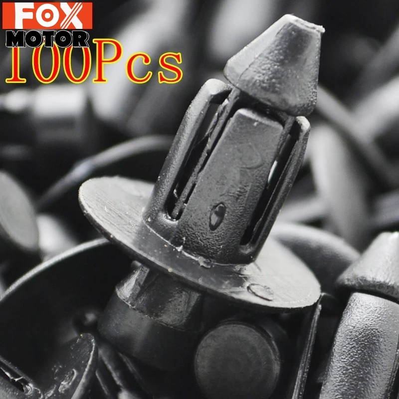 

100Pcs For Toyota Lexus Car Fender Bumper Car Styling Auto Fastener 7mm Hole Door Trim Panel Plastic Clips Rivets Retainer