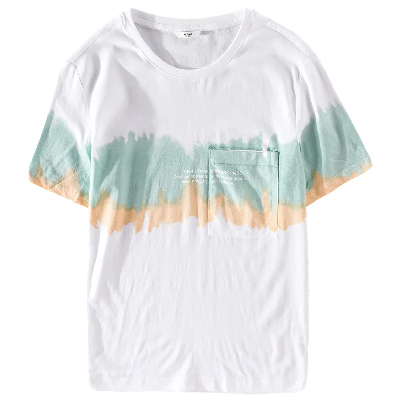 2020 New Solid color T Shirt Mens fashion linen cotton T-shirts Summer Short sleeve Tee Boy Skate Tshirt Tops Plus size