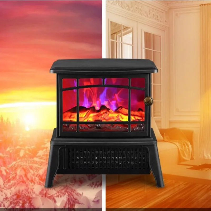 Mini European Style Fireplace Small Fireplace Heater 3d Simulation Electric Fireplace Heater Vertical Heater for Home Office