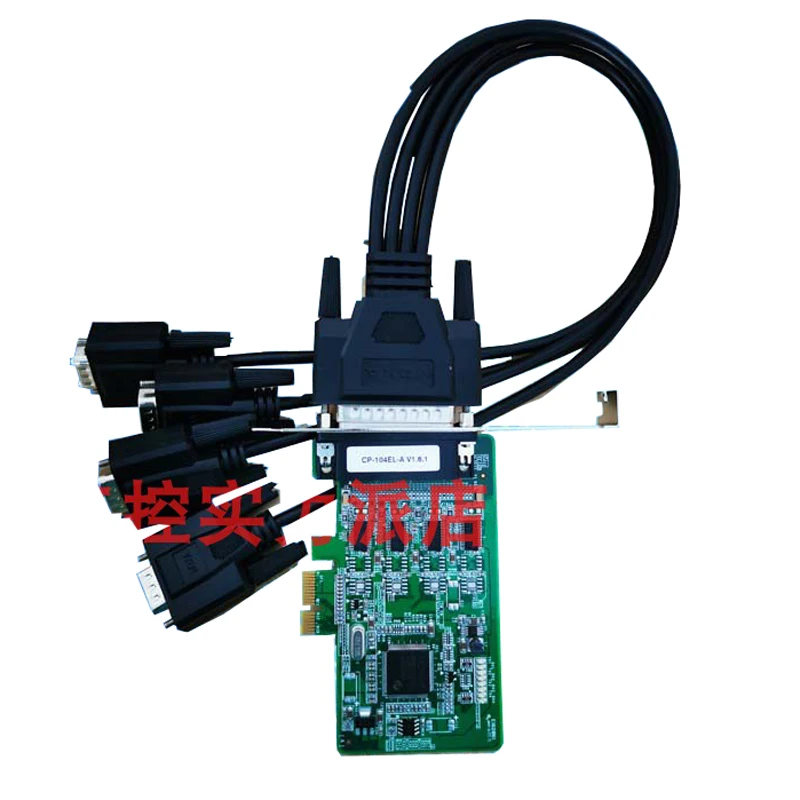 

New Original Spot Photo For MOXA CP-104EL-A RS232 PCI-E Multi-Serial Port Card 4 Ports