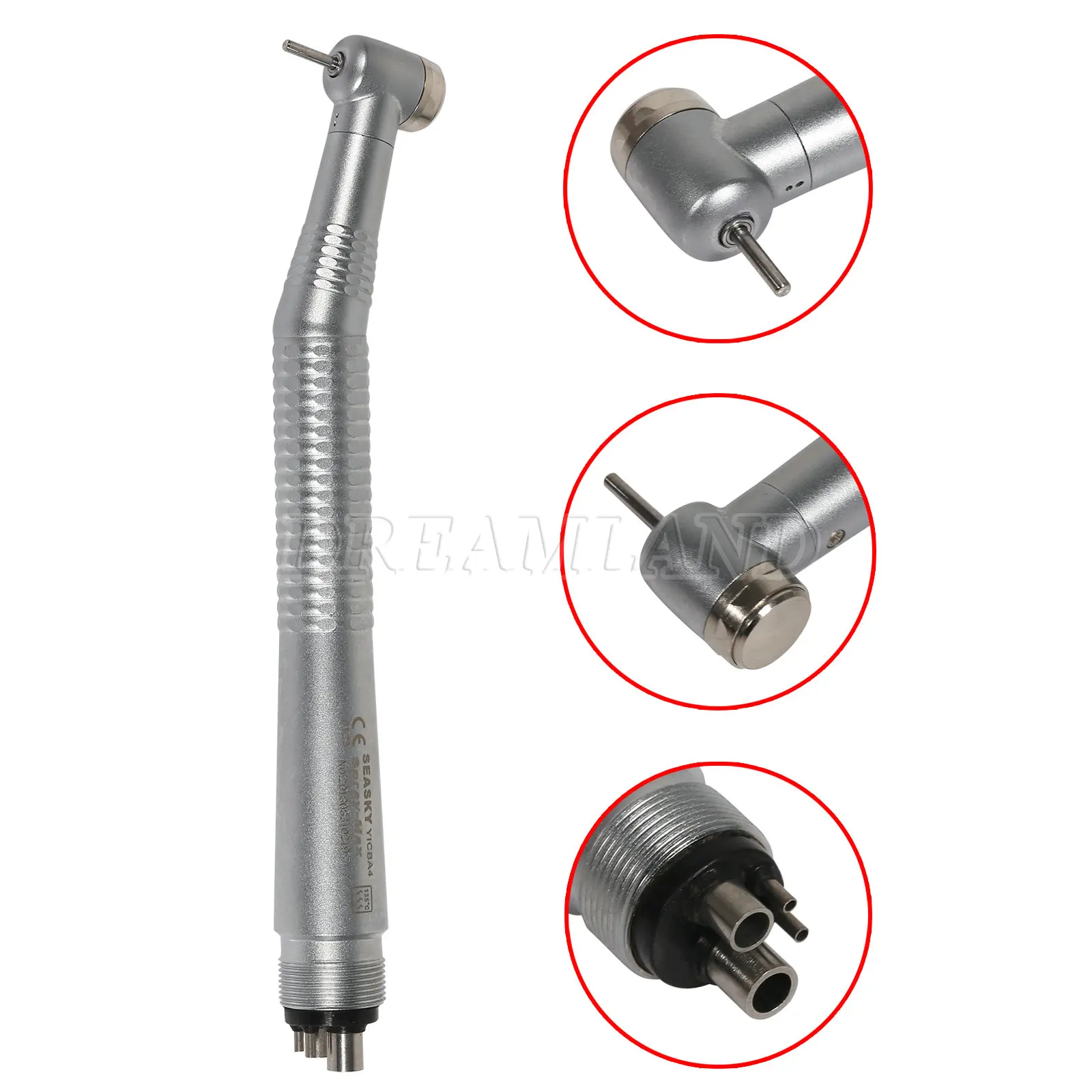 Obrázek 6: SEASKY zubní led/no-led strčit knoflík handpiece 2/4-hole standardní vysoký rychlost handpiece vzduch turbína odpovídat NSK pana maxi
