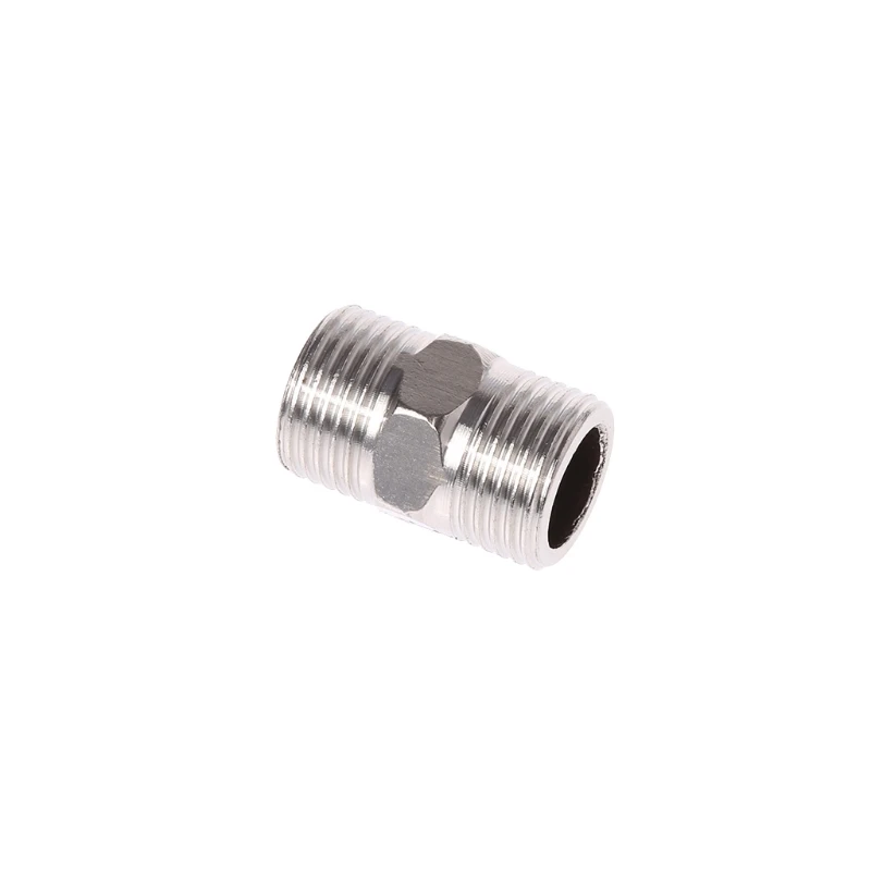 

1/2" Male x 1/2" Male Hex Nipple Stainless Steel SS304 Threaded Pipe Fitting NPT