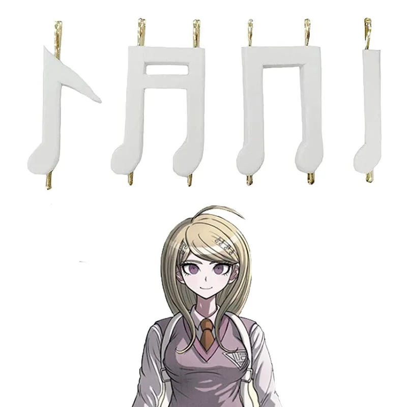 4PCS  Kaede Akamatsu Cosplay Hairpin Clips Danganronpa Anime Cosplay Prop Hair Clips Accessories Halloween props gift