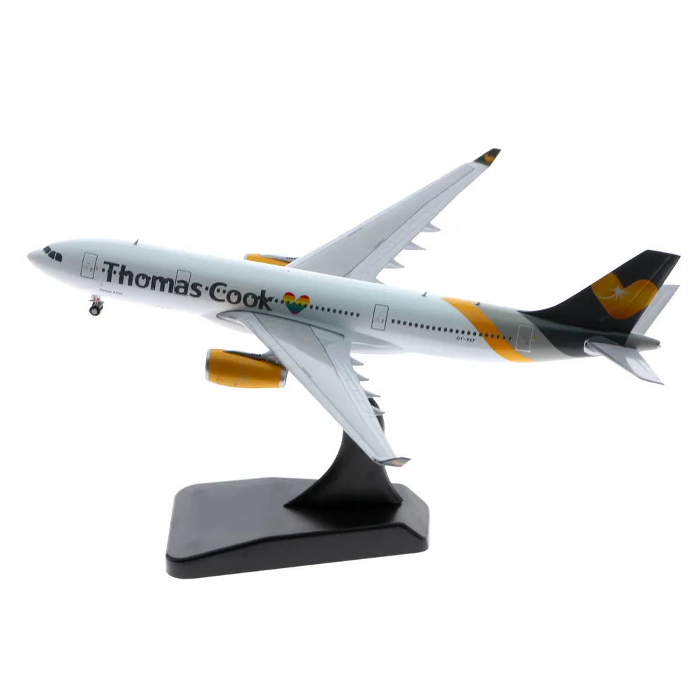 

Коллекционный самолет из сплава 1:400 JC Wings LH4163 Thomas Cook Airlines Airbus 330-200, литая под давлением модель самолета OY-VKF с подставкой