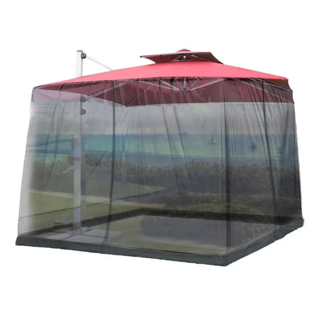 

Parasol Mosquito Net For Home Bed Outdoor Camping Mosquito Net Courtyard Umbrella Net Cover Keep Insect Away Home Textile Drop