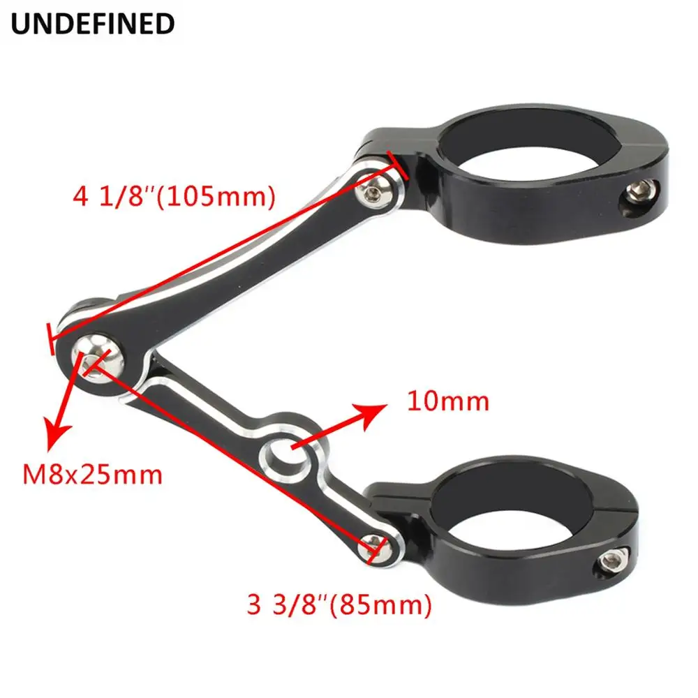 58mm Motorcycle Headlight Mounting Brackets Clamps 57mm 56mm 55mm Fork Tube For Harley Honda Cafe Racer Chopper Bikes Universal