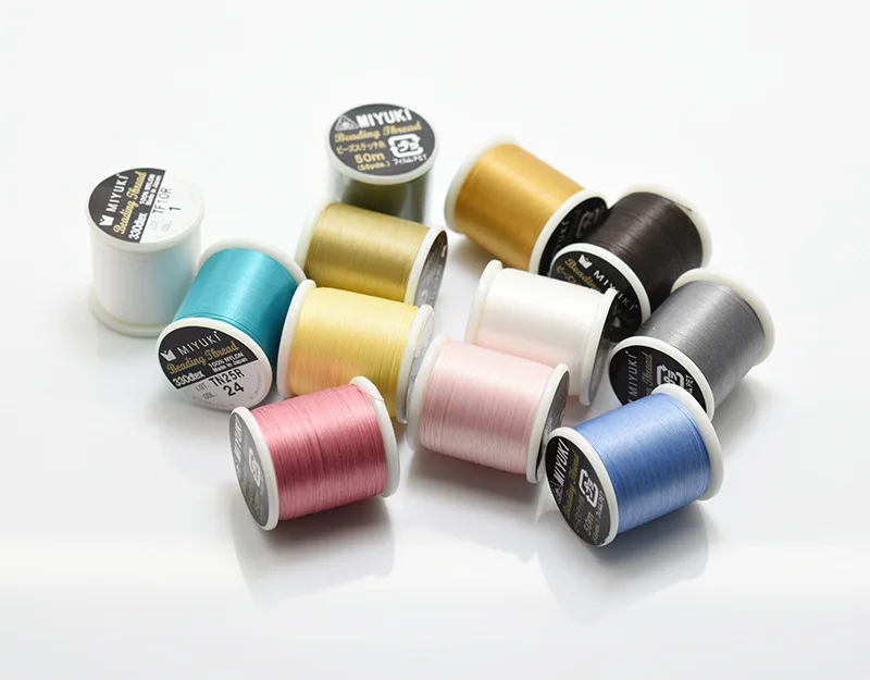 55 Yard japanischer Miyuki-Faden aus 100 % Nylon, Perlenfaden 330 DTEX, 0,225 mm Draht, elastische Schnur, Perlenfaden für Armbänder, DIY – Detail 4