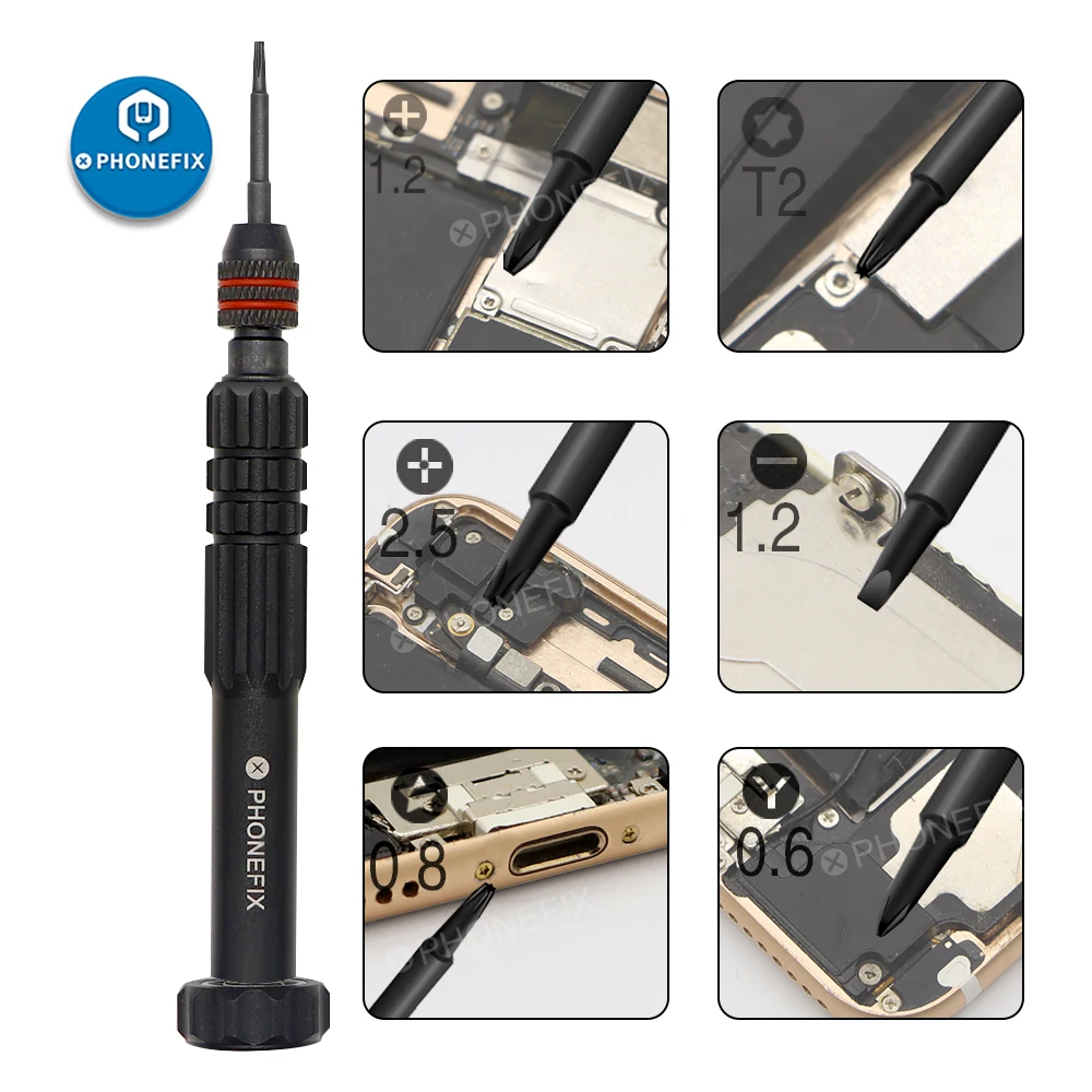 Imagem -02 - Precision Magnetic Screwdriver Bit Repair Kit Cruz Pentalobe Head Open Tool Desmontar Iphone Android Mobile Phone