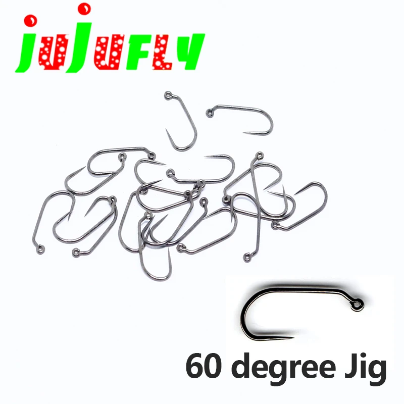 Black nickel premium 100pcs box packed barbless fly fishing jig hooks super fine strong wire jig nymph hook size 8#10#12#14#16#