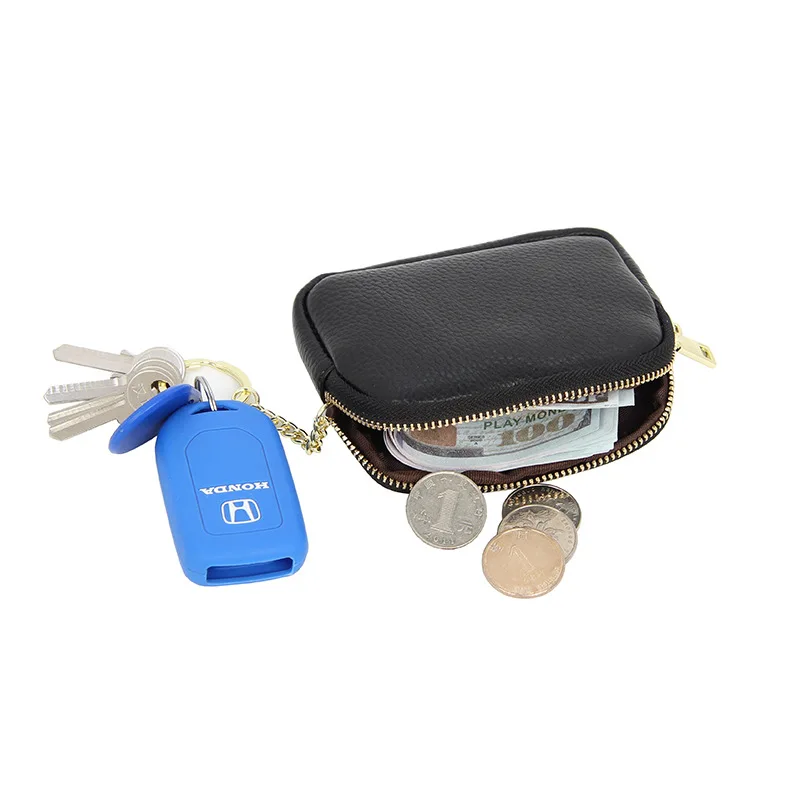 Women Coin Purse Genuine Leather Female Keychain Pocket Travel Organizer Mini Pouch Women Change Purse Leather Small Wallets New