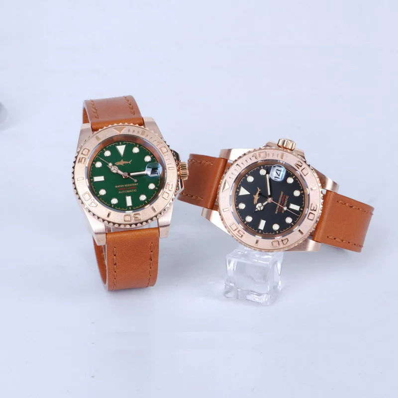 

Heimdallr Men Automatic Watch Bronze Mechanical Wristwatch Diver 30ATM Waterproof Luminous Sapphire NH35