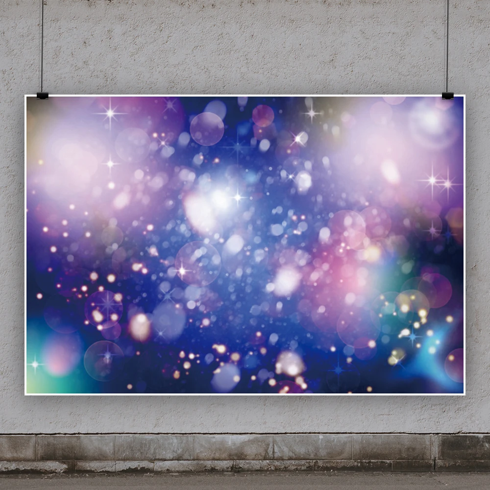Yeele Dreamlike-다채로운 그라데이션 폴카 도트 라이트 보케 파티, 아기 사진 배경, 사진 스튜디오용 장식 배경