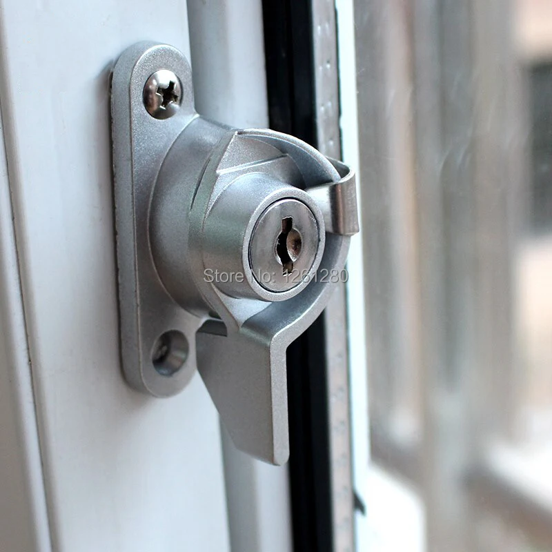 Zinklegering Venster Drive Knop Lock Plastic Staal Klink Schuifdeur Handvat Meubels Bout Hardware Deel