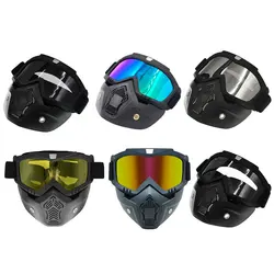 Motorcycle Shark Helmet Goggles Motocross Helmet Glasses Retro Windproof Open face  Helmets Goggles Mask