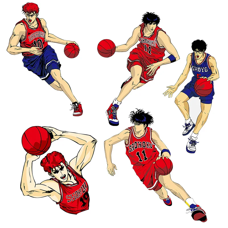 Three Ratels CA60 Slum Dunk Hanamichi Sakuragi Kaede Rukawa Anime sticker for boys car hood decals