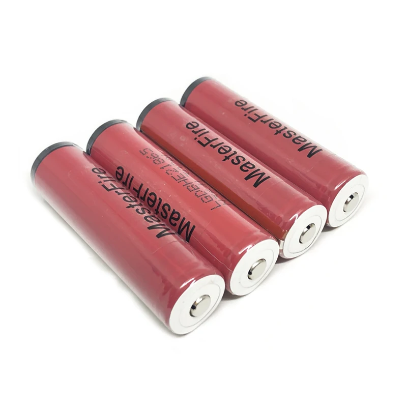 

MasterFire 4pcs/lot 3.6V ICR18650HE2 18650 2500mAh HE2 continuous 20A pulse 35A discharge rechargeable lithium protected battery