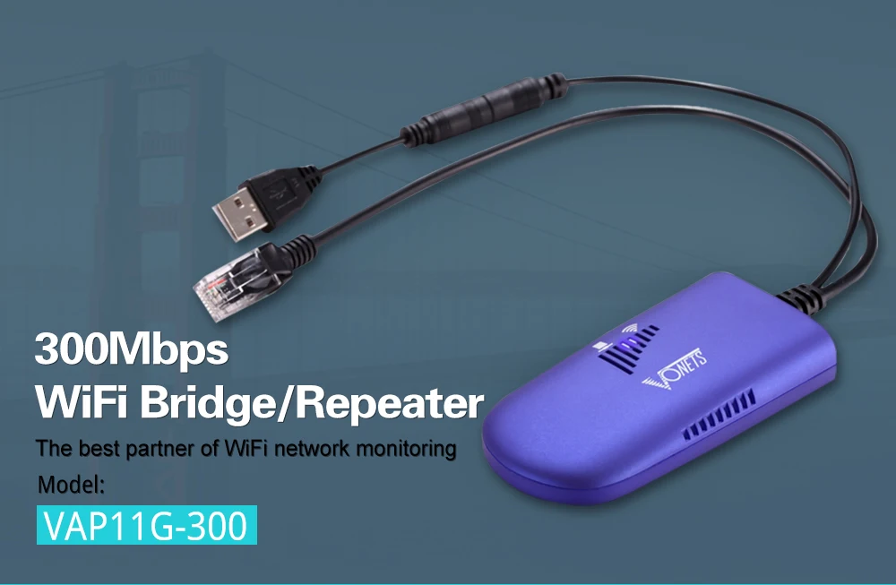 VONETS wifi zu ethernet adapter wifi brücke drahtloser repeater wifi hospot signal extender rj45 ap für netzwerk drucker VAP11G-300