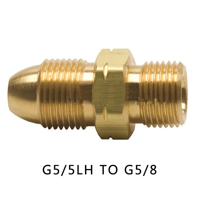 

Gas Cylinder Valve Adapter G5/5LH To National Standard G5/8 Copper