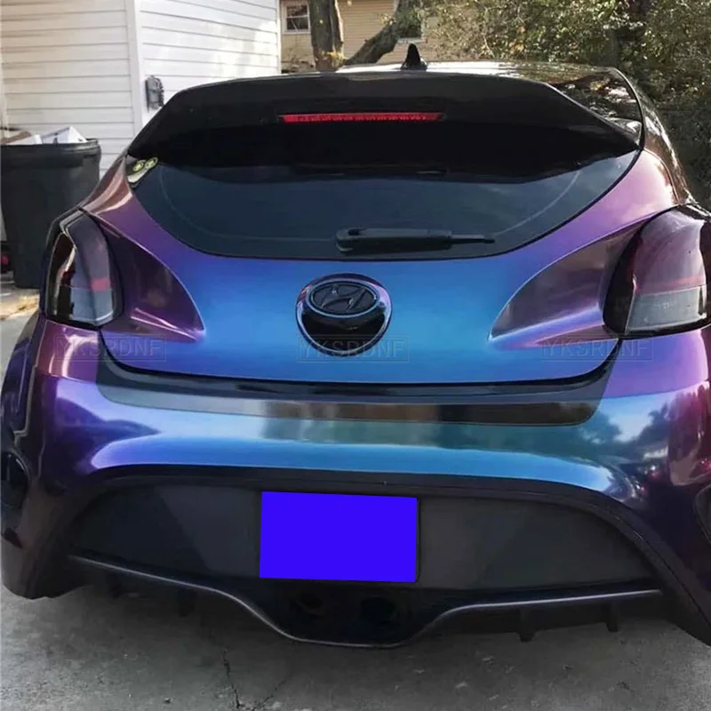 For Veloster (Turbo Only) SC Type Glass Fiber Rear Duckbill (With Brake Light Hole) For Veloster FRP Spoiler Splitter Roof