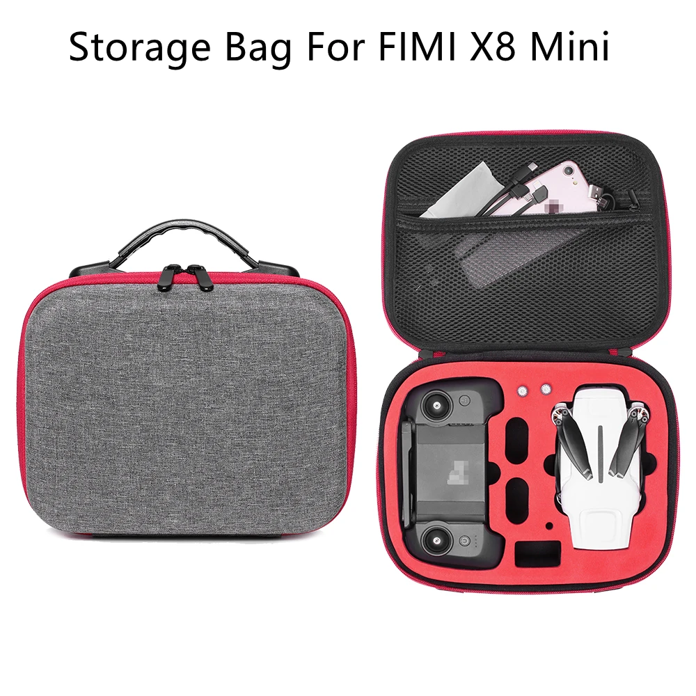 

Storage Bag Carrying Case For FIMI X8 Mini/Mini V2 Portable Nylon Bag Remote Controller Shockproof Case Drone Accessories