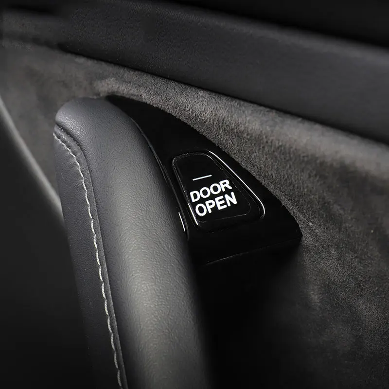 Transparente Handle Botão Adesivo para Tesla Modelo 3, Decalques Lembrete Interior, Abertura da Porta, Prompt Adesivo, Acessórios Do Carro